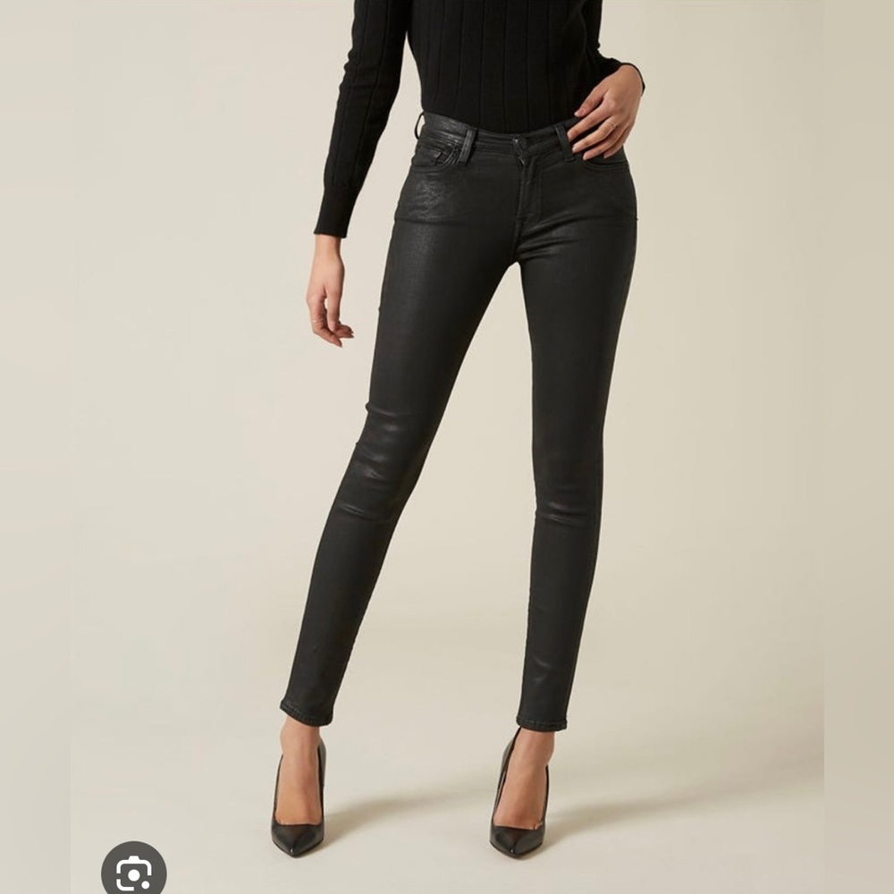 7 For All Mankind Coated Sheen Jeans